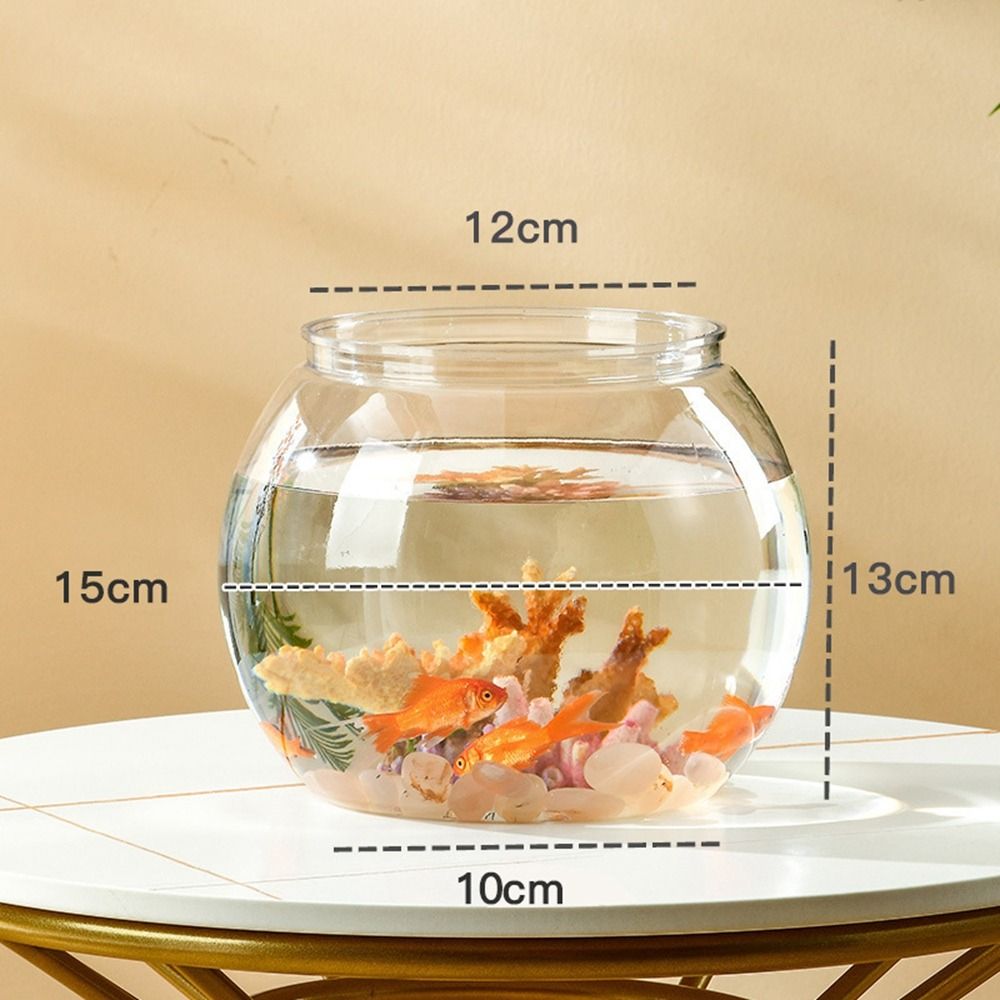 Pecera redonda transparente de - Aquarium Fish Names reseña y precio