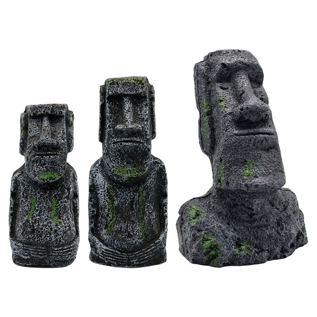 Estatuas de Moai para acuario, - Aquarium Fish Names reseña y precio