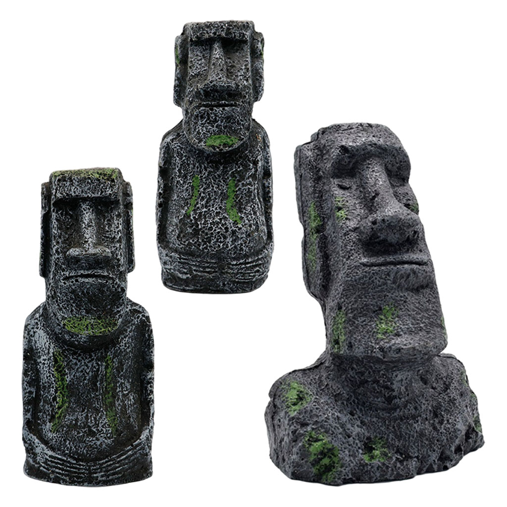 Estatuas de Moai para acuario, - Aquarium Fish Names reseña y precio