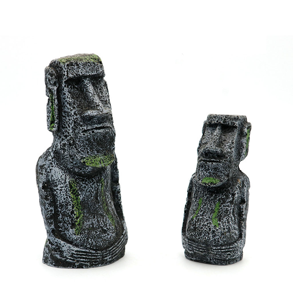 Estatuas de Moai para acuario, - Aquarium Fish Names reseña y precio