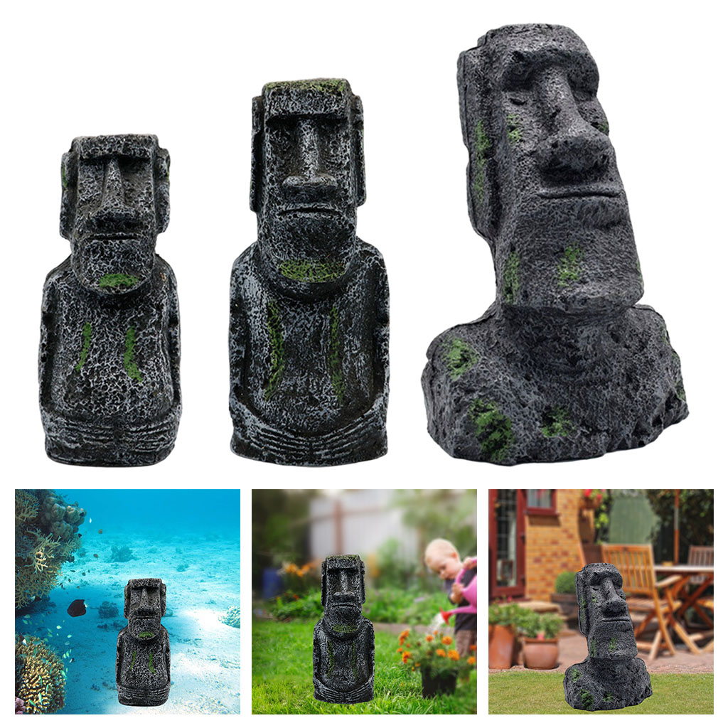 Estatuas de Moai para acuario, - Aquarium Fish Names reseña y precio