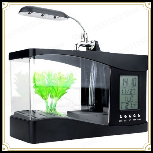 Mini Pecera Creativa de Escrit - Aquarium Fish Logo reseña y precio