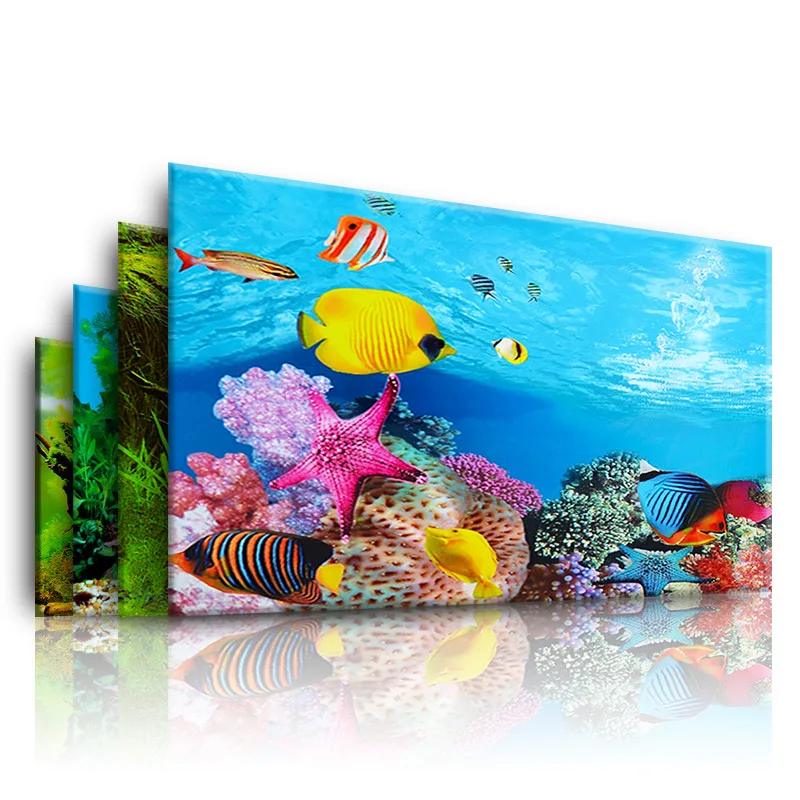Fondo para acuario, pegatina 3 - Aquarium Fish Cartoon reseña y precio