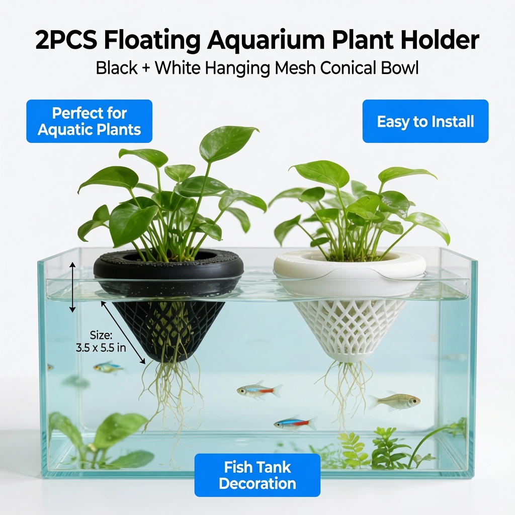 Soporte flotante para plantas  - Aquarium Fish Cartoon reseña y precio