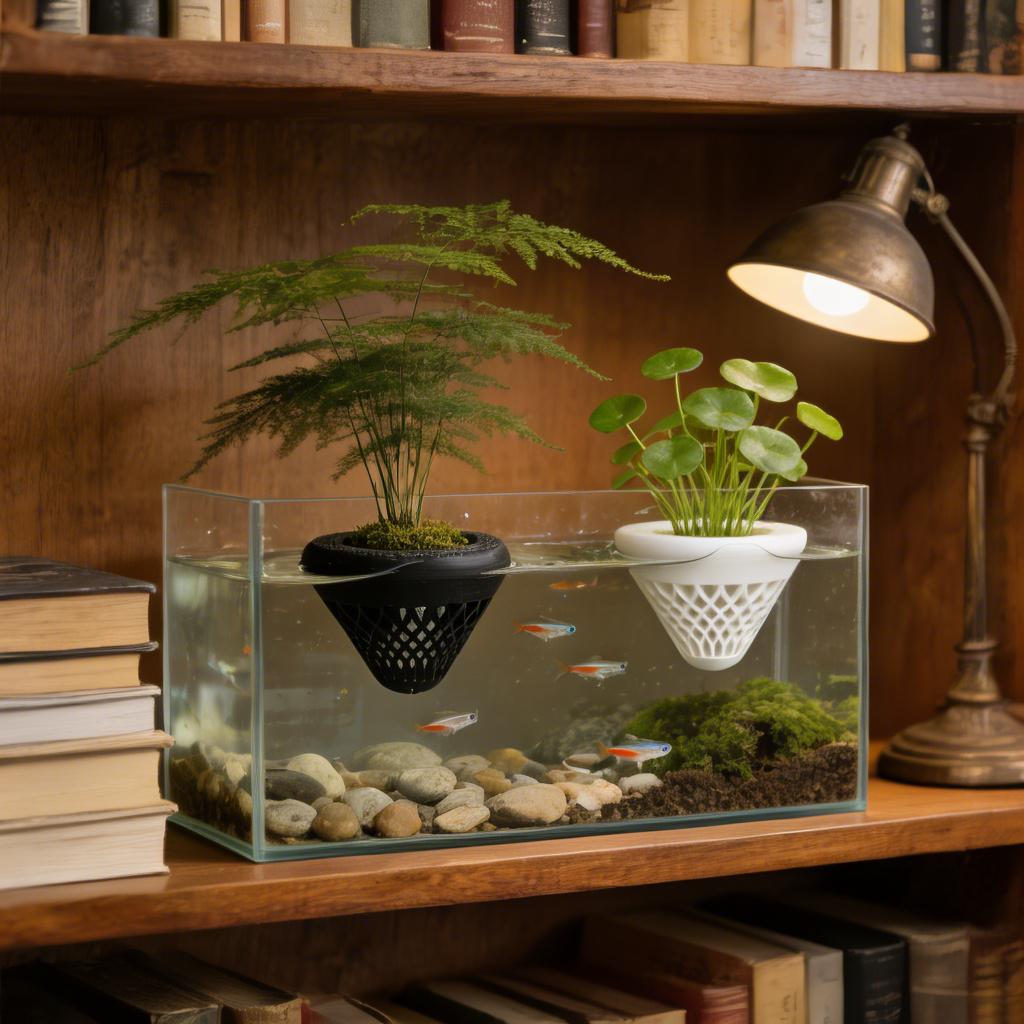 Soporte flotante para plantas  - Aquarium Fish Cartoon reseña y precio
