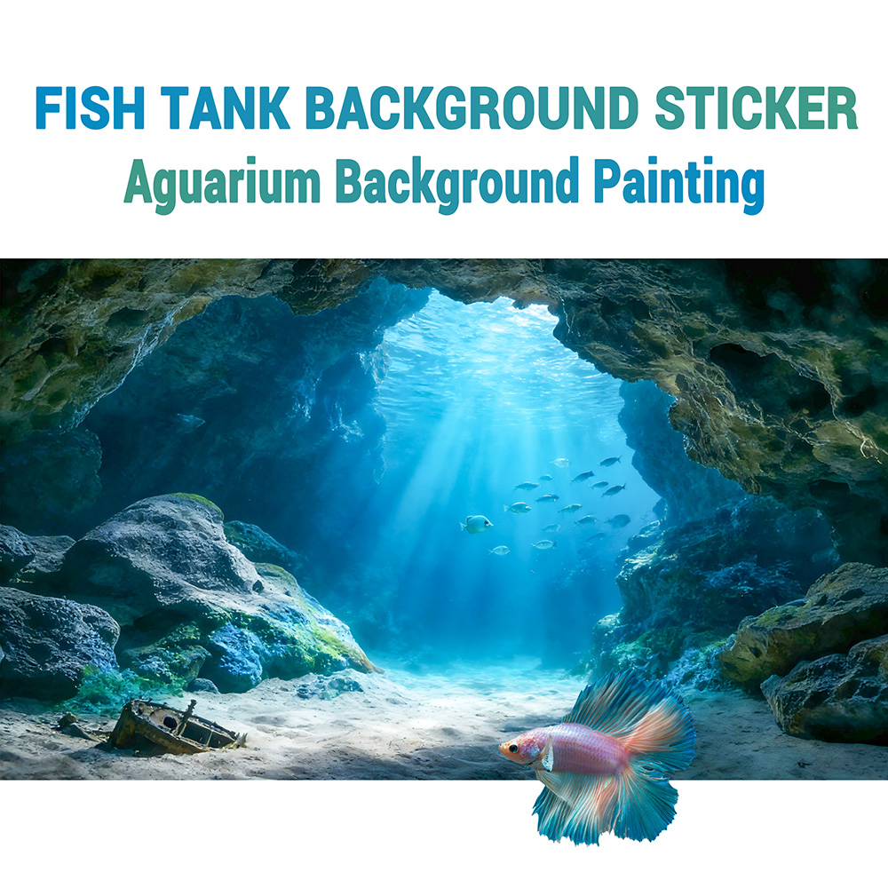 Pintura de Fondo para Pecera c - Aquarium Fish Background reseña y precio