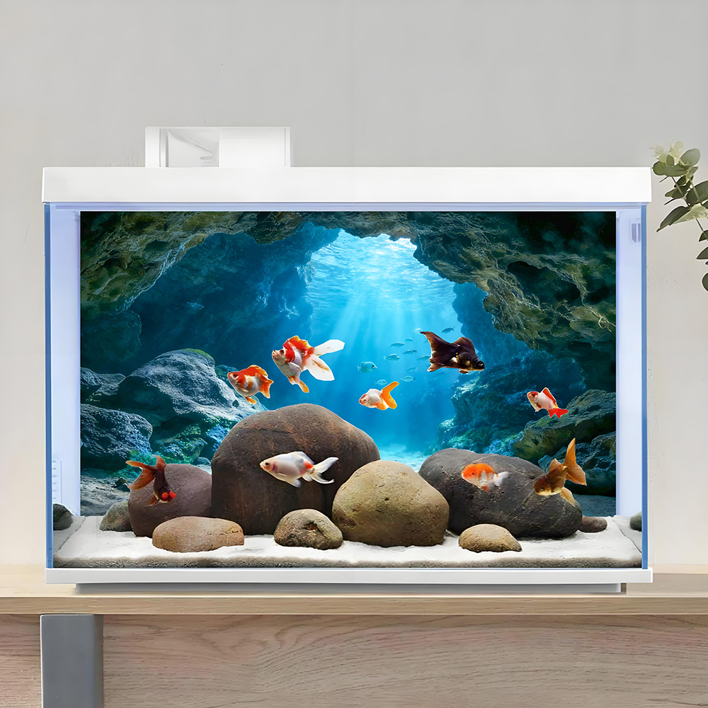Pintura de Fondo para Pecera c - Aquarium Fish Background reseña y precio