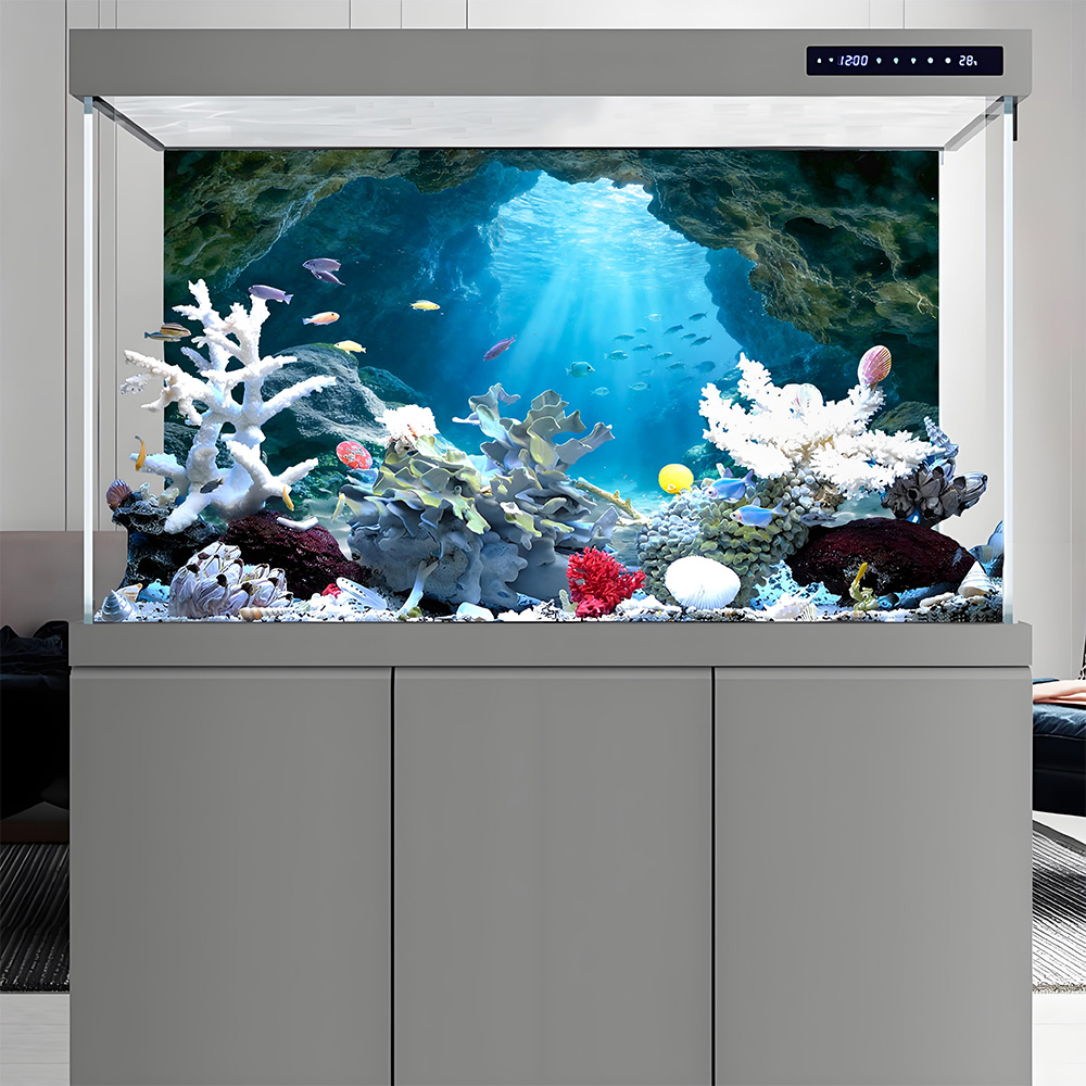 Pintura de Fondo para Pecera c - Aquarium Fish Background reseña y precio