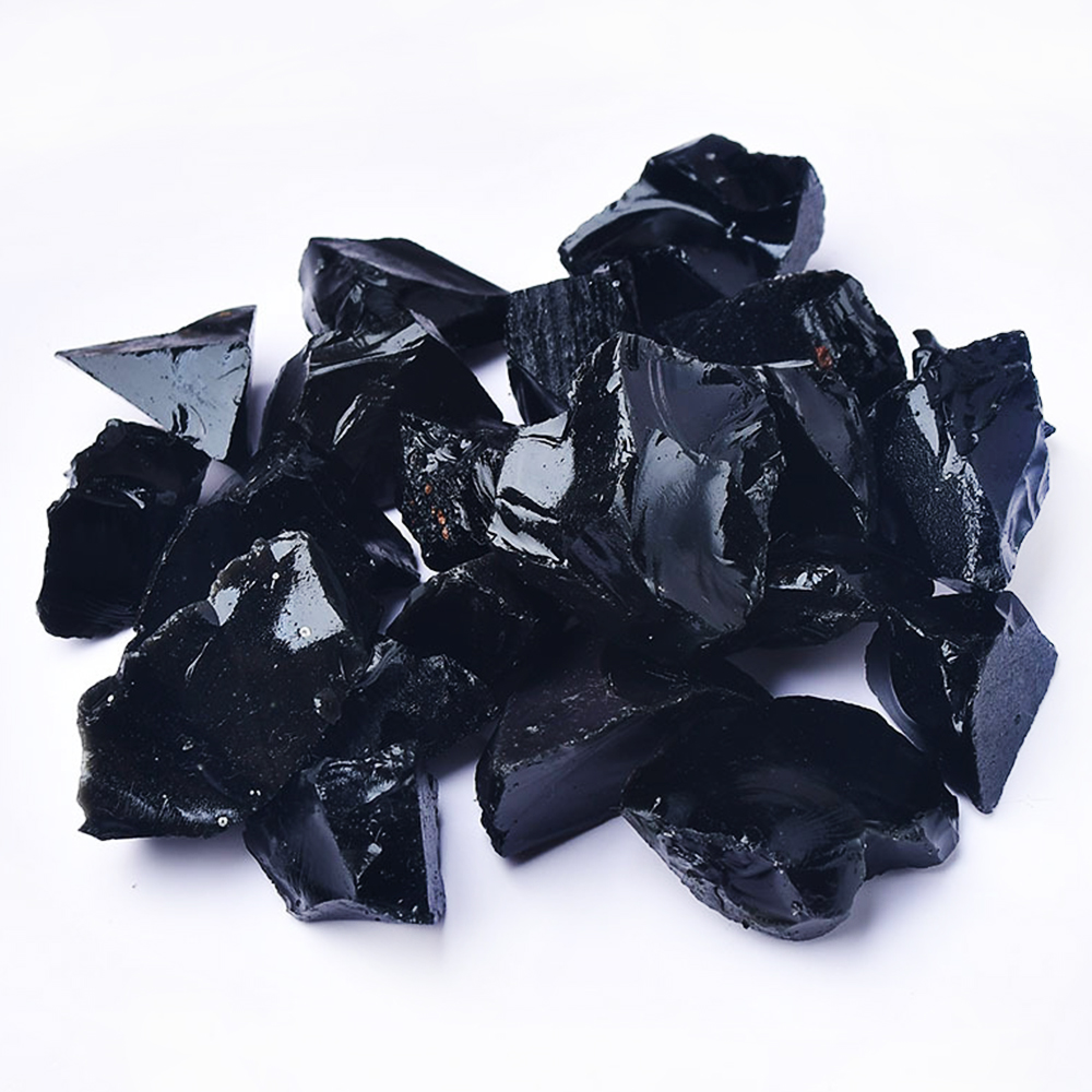Piedra cruda de obsidiana negr - Aquarium Fish Names reseña y precio