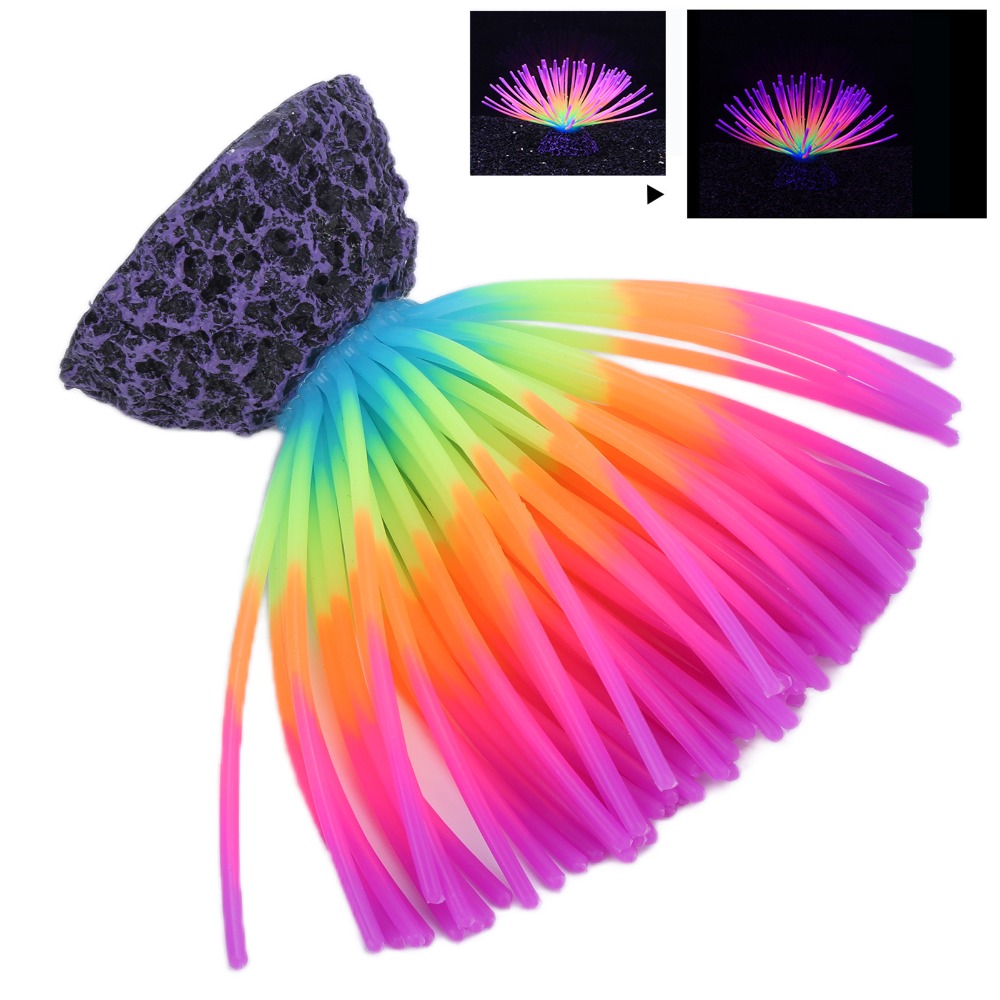 Coral de Silicona Fluorescente - Aquarium Fish Rainbow reseña y precio