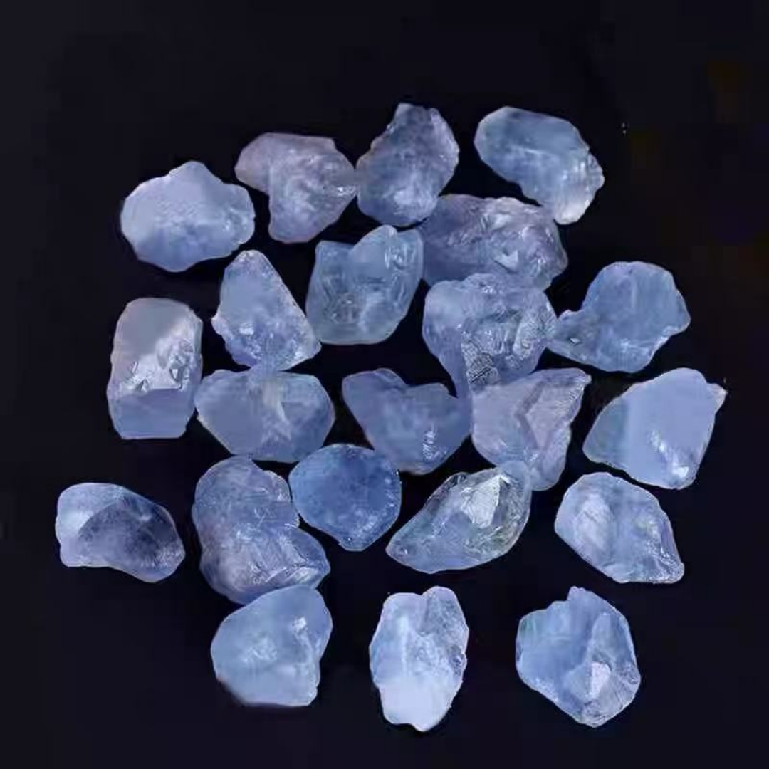 Piedra cruda de celestita azul - Aquarium Fish Names reseña y precio