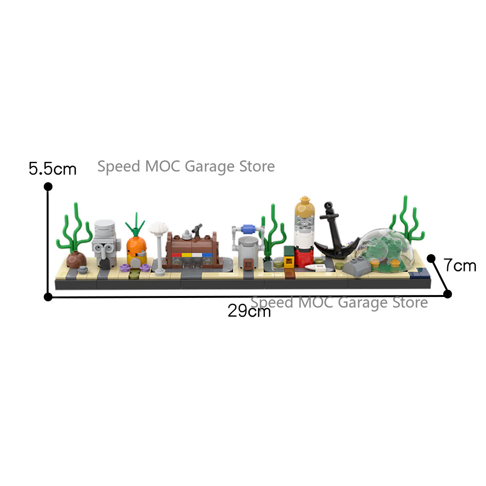 Set MOC de Paisaje Urbano Subm - Aquarium Fish Lego reseña y precio