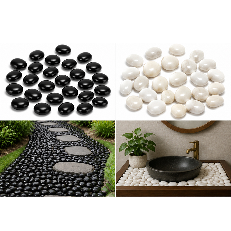 Piedras de río pulidas blancas - Aquarium Fish Names reseña y precio