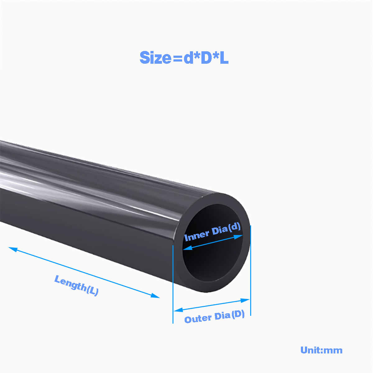 Tubo de plástico de PVC negro, - Aquarium Fishing reseña y precio