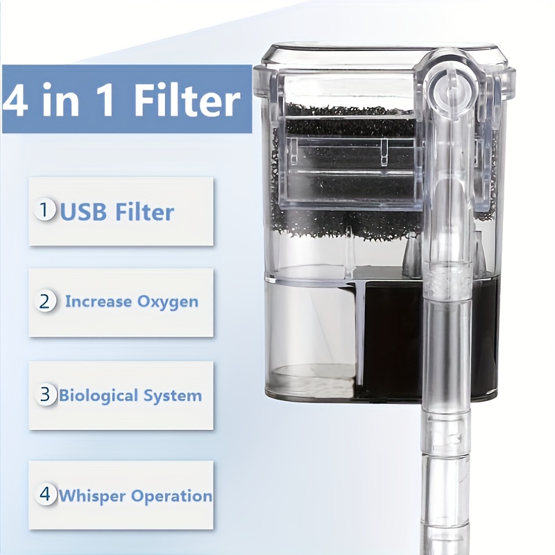 Filtro colgante de pared de 2, - Aquarium Fish Background reseña y precio