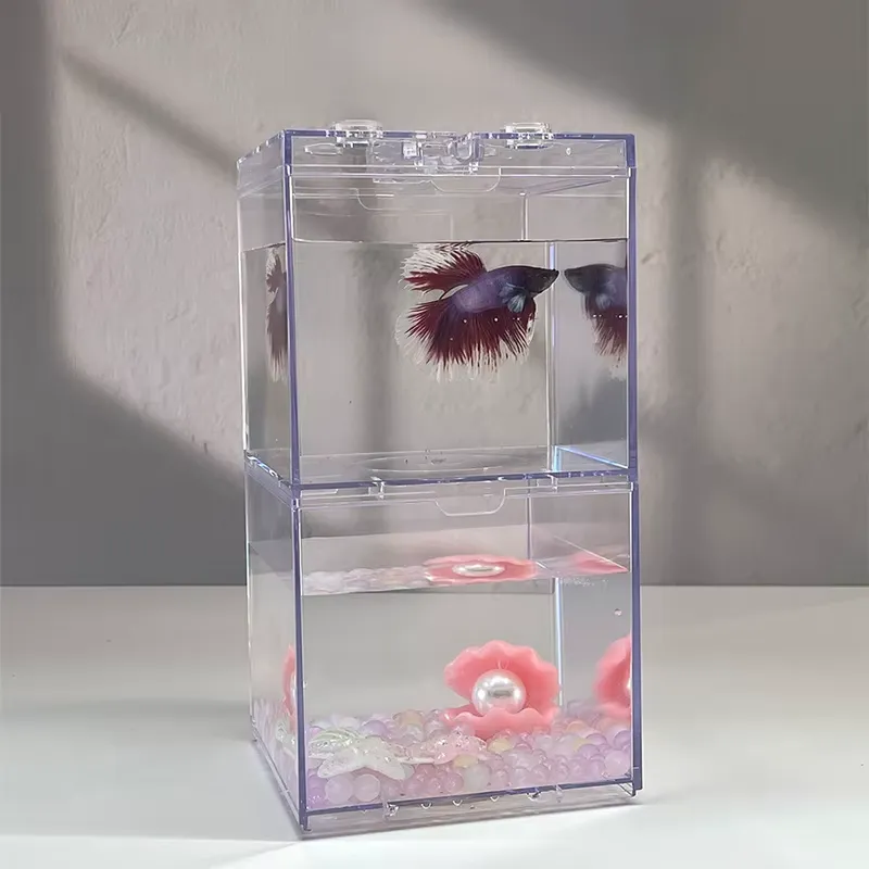 Mini Acuario Relaxlines, Decor - Box Fish In Aquarium reseña y precio