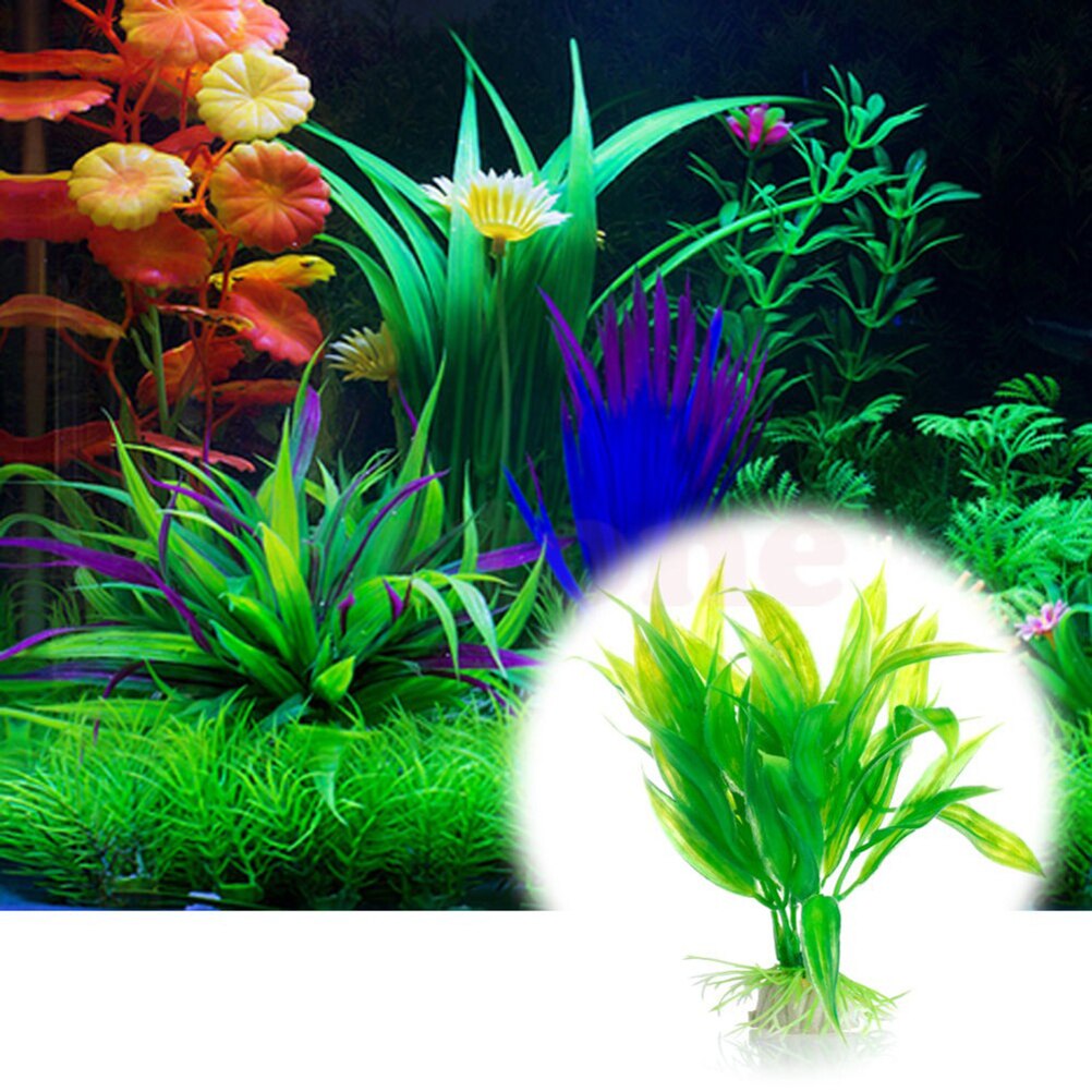 Plantas artificiales de decora - Aquarium Fish Cartoon reseña y precio