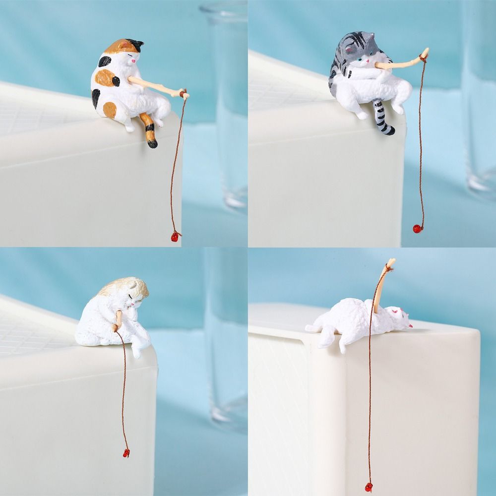 Adorno de Gato Pescador en Min - Aquarium Fish Cartoon reseña y precio