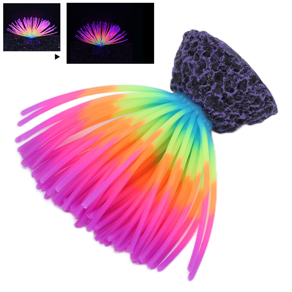 Coral de Silicona Colorido par - Aquarium Fish Rainbow reseña y precio