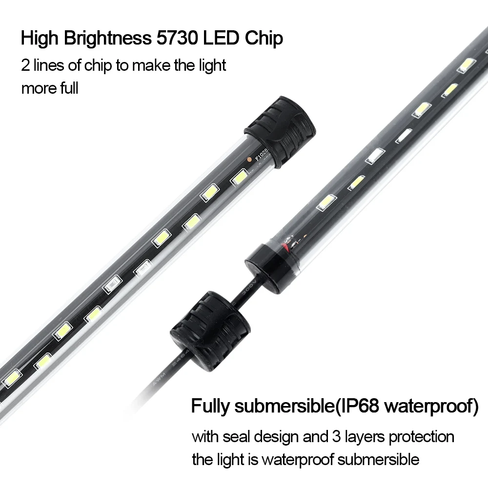 Luz LED para acuario de 58CM,  - Aquarium Fish Photography reseña y precio