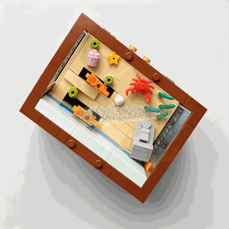 551 Piezas de Bloques de Const - Aquarium Fish Lego reseña y precio