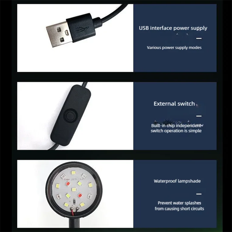 Lámpara LED USB con Clip para  - Aquarium Fish Buy reseña y precio