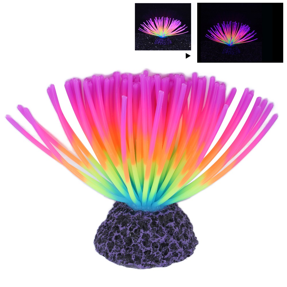 Coral de Silicona Colorido par - Aquarium Fish Rainbow reseña y precio