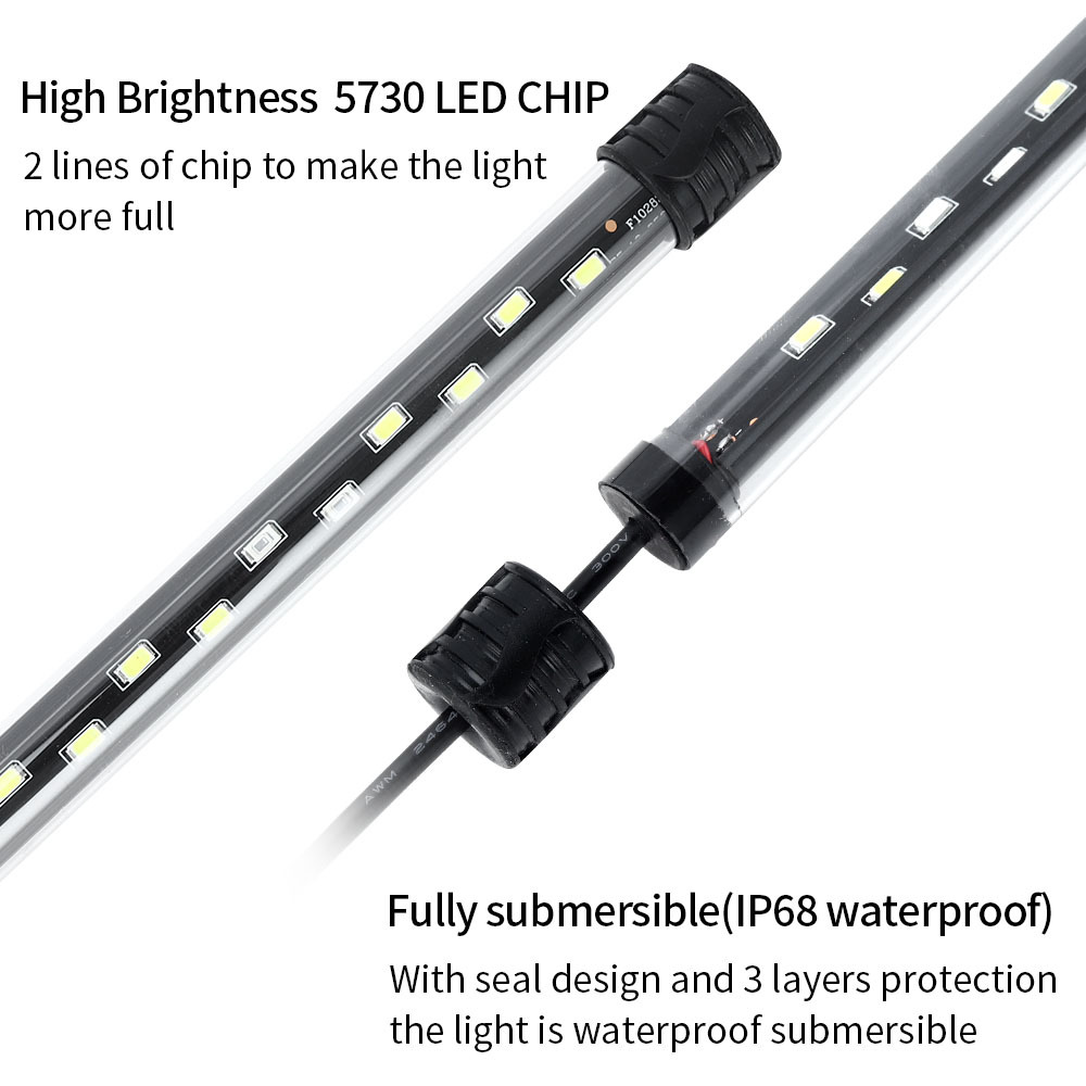 Luz LED para acuario de 90-260 - Aquarium Fish Photography reseña y precio