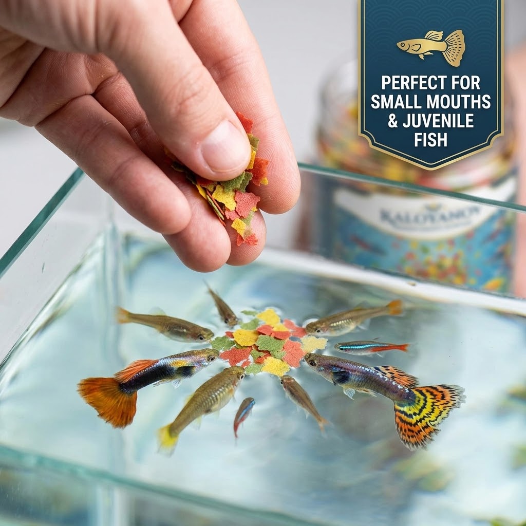 Alimento en Hojuelas Tricolor  - Aquarium Fish Holiday Food reseña y precio