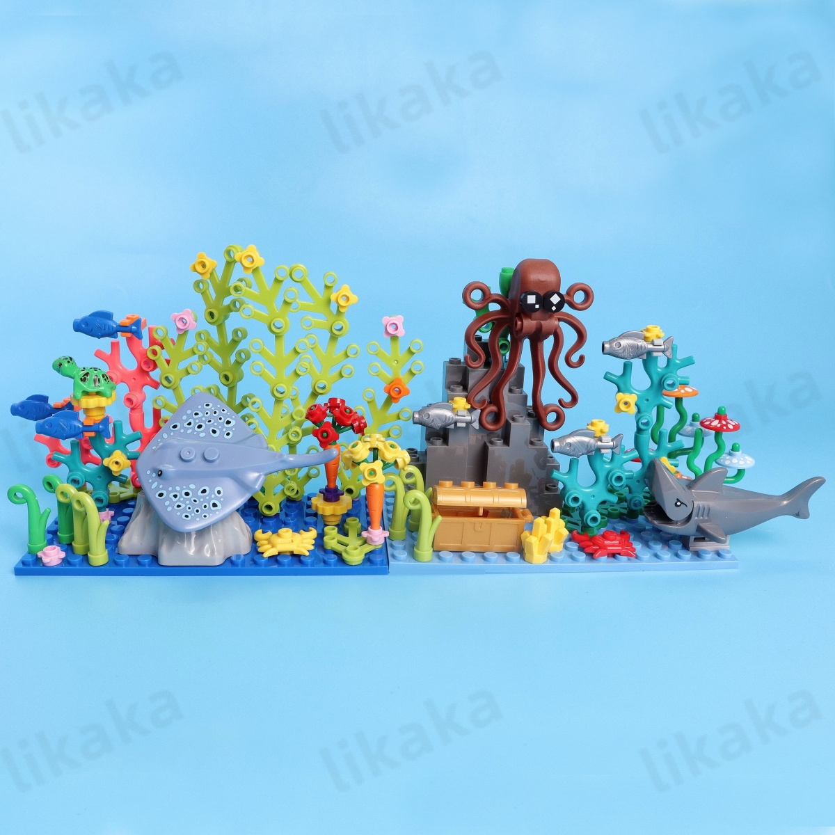 Mundo submarino, animales mari - Aquarium Fish Lego reseña y precio