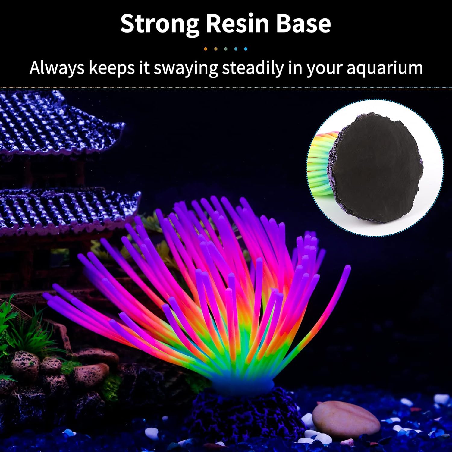 Adorno Artificial de Silicona  - Aquarium Fish Rainbow reseña y precio